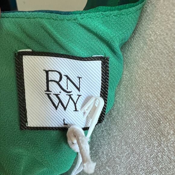 NEW RunAWay Label Calista Slip Midi Low Back Green Dress Women's Size Large - Picture 7 of 10